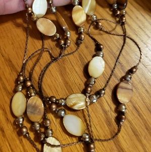 NWT Pier 1 tigers eye 26 in necklace